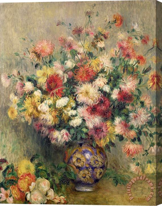 Pierre Auguste Renoir Dahlias Stretched Canvas Painting / Canvas Art