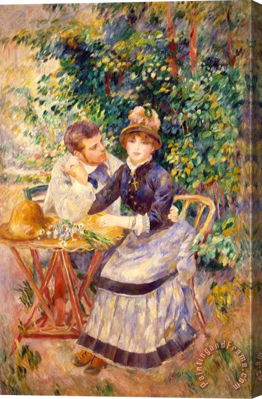 Pierre Auguste Renoir In the Garden Stretched Canvas Painting / Canvas Art