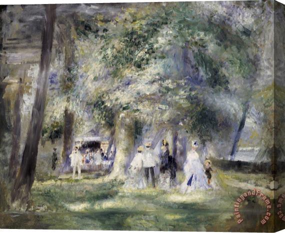 Pierre Auguste Renoir  In the Park at Saint-Cloud Stretched Canvas Painting / Canvas Art