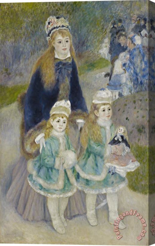 Pierre Auguste Renoir La Promenade 2 Stretched Canvas Print / Canvas Art