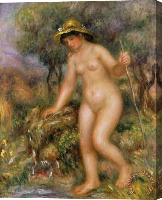 Pierre Auguste Renoir La Source or Gabrielle Nue Stretched Canvas Painting / Canvas Art