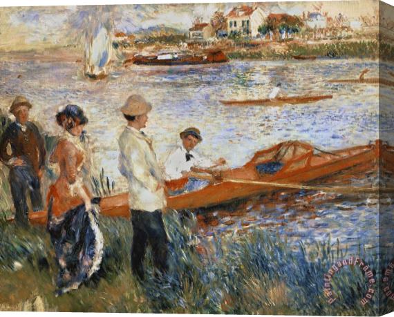 Pierre Auguste Renoir Oarsmen at Chatou Stretched Canvas Print / Canvas Art