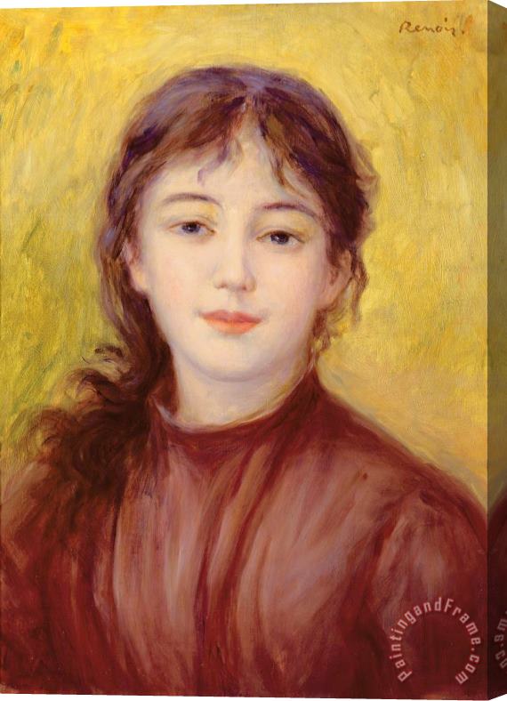 Pierre Auguste Renoir Portrait of a Woman Stretched Canvas Print / Canvas Art