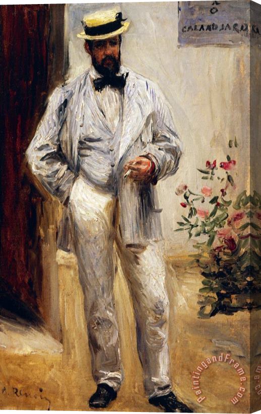 Pierre Auguste Renoir Portrait Of Charles Le Coeur Stretched Canvas Painting / Canvas Art