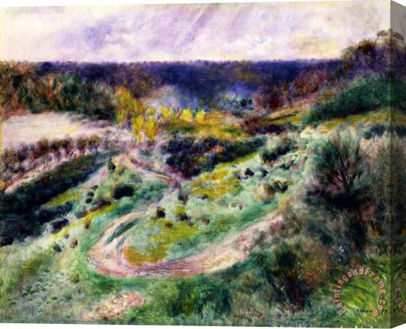 Pierre Auguste Renoir Road at Wargemont Stretched Canvas Print / Canvas Art