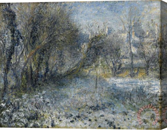 Pierre Auguste Renoir Snow Covered Landscape Stretched Canvas Print / Canvas Art