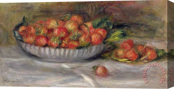 Pierre Auguste Renoir Still Life with Strawberries Stretched Canvas Print / Canvas Art