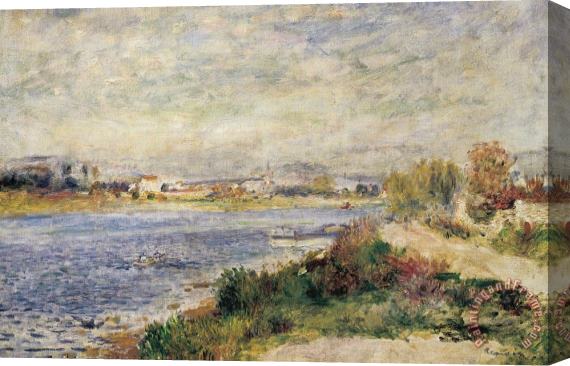 Pierre Auguste Renoir The Seine In Argenteuil Stretched Canvas Print / Canvas Art