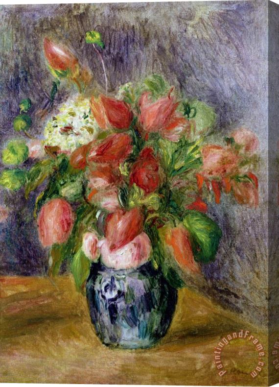 Pierre Auguste Renoir Vase of Flowers Stretched Canvas Print / Canvas Art