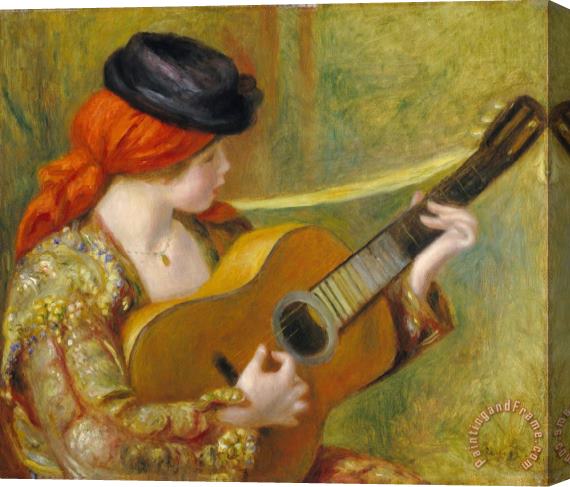 Pierre Auguste Renoir Young Spanish Woman With A Guitar Stretched Canvas Painting / Canvas Art