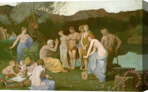 Pierre Puvis de Chavannes Rest Stretched Canvas Painting / Canvas Art