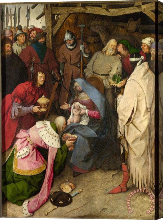 Pieter the Elder Bruegel Anbetung Der Konige Stretched Canvas Print / Canvas Art