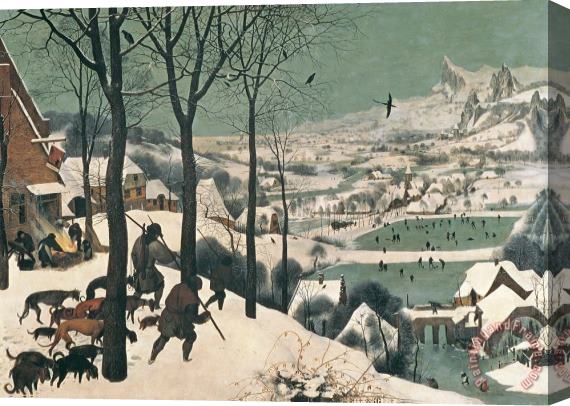 Pieter the Elder Bruegel Hunters in the Snow Stretched Canvas Print / Canvas Art
