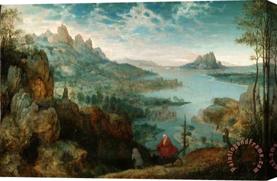 Pieter the Elder Bruegel Landschaft Mit Der Flucht Nach Agypten Stretched Canvas Painting / Canvas Art