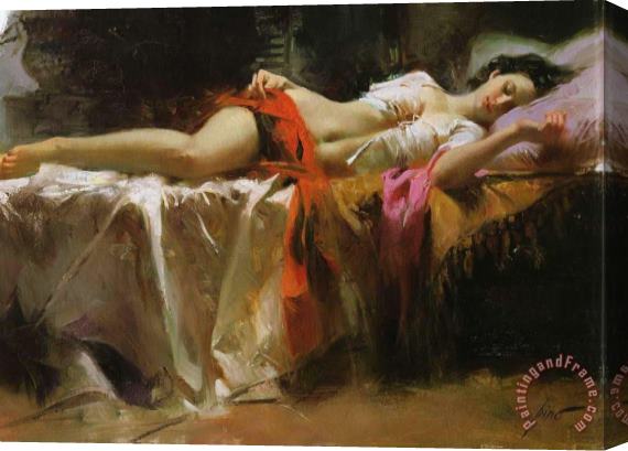Pino Daeni Restless Beauty Stretched Canvas Painting / Canvas Art