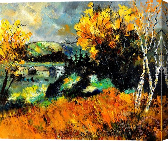 Pol Ledent Autumn in Ardennes 672101 Stretched Canvas Print / Canvas Art