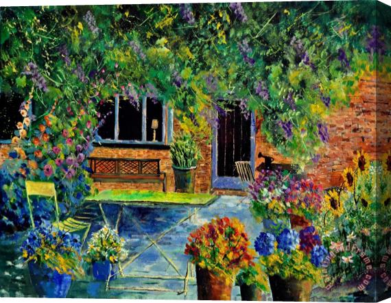 Pol Ledent Courtyard 79 Stretched Canvas Painting / Canvas Art