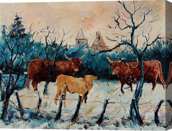 Pol Ledent Cows Stretched Canvas Painting / Canvas Art