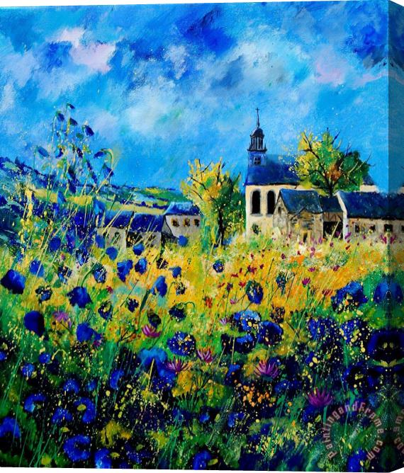 Pol Ledent Summer in Foy Notre Dame Stretched Canvas Painting / Canvas Art