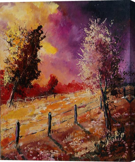 Pol Ledent Two trees waiting for the storm Stretched Canvas Print / Canvas Art