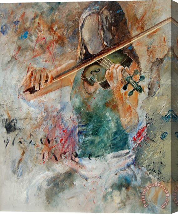 Pol Ledent Violinist 56 Stretched Canvas Print / Canvas Art