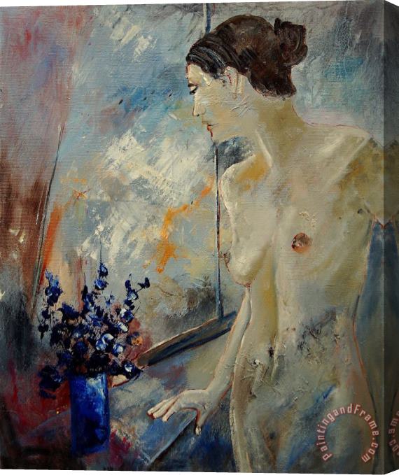 Pol Ledent Waiting For Her Lover Stretched Canvas Painting / Canvas Art
