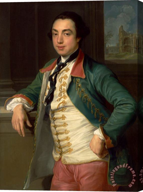Pompeo Batoni James Caulfeild, 4th Viscount Charlemont (later 1st Earl of Charlemont) Stretched Canvas Print / Canvas Art