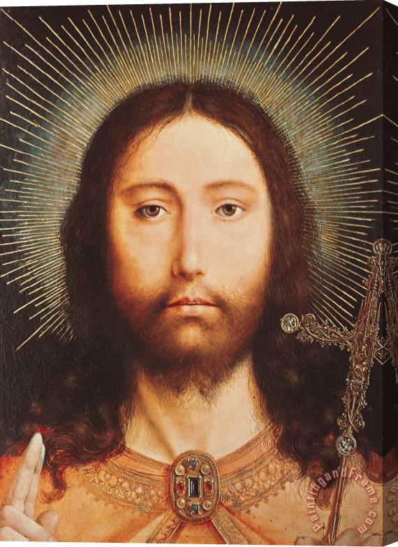Quentin Massys Cristo Salvator Mundi Stretched Canvas Print / Canvas Art
