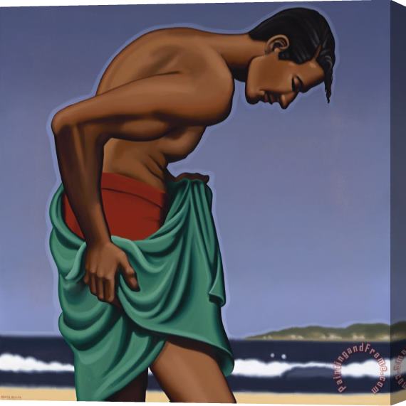 R. Kenton Nelson After a Swim, 2019 Stretched Canvas Painting / Canvas Art