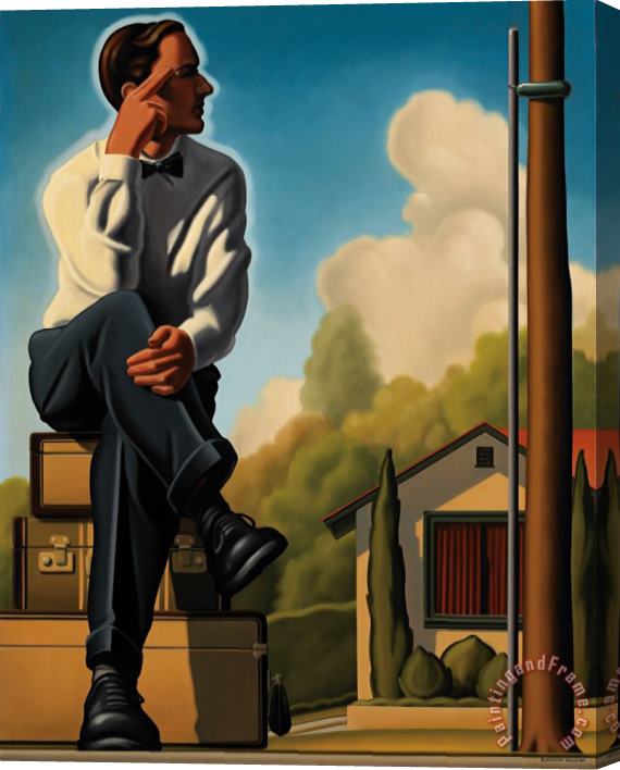 R. Kenton Nelson Curb Appeal Stretched Canvas Print / Canvas Art