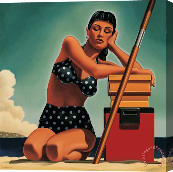 R. Kenton Nelson Depending on The Ice Chest Stretched Canvas Print / Canvas Art
