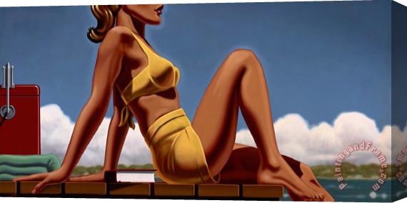 R. Kenton Nelson Dockside Stretched Canvas Painting / Canvas Art