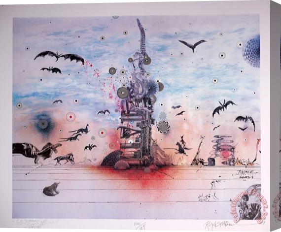 Ralph Steadman Dystopia with a Glimmer of Hope, 2020 Stretched Canvas Print / Canvas Art