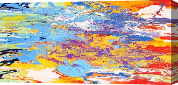 Ralph White Kaleidoscope Stretched Canvas Print / Canvas Art