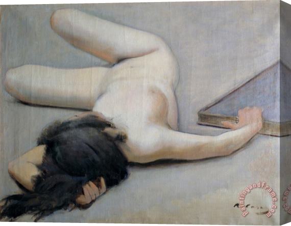 Ramon Casas i Carbo Female Nude Stretched Canvas Print / Canvas Art