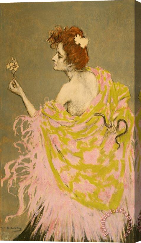Ramon Casas i Carbo Original Design for The Poster 'sifilis' Stretched Canvas Painting / Canvas Art