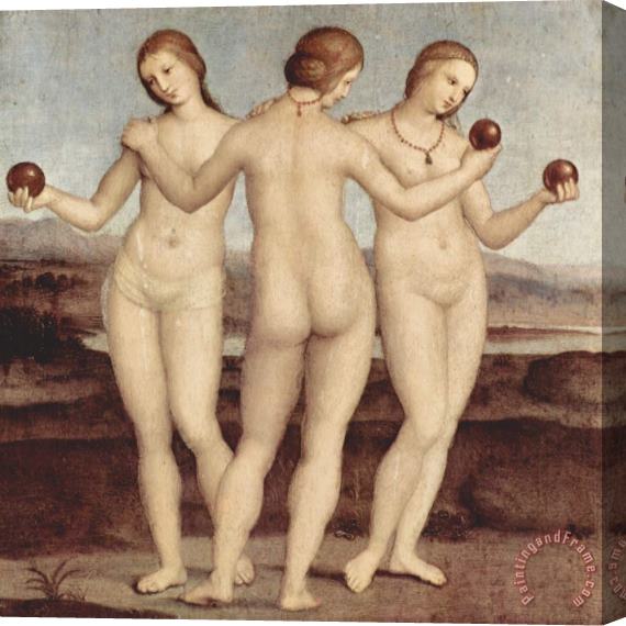 Raphael The Three Graces - 1504-05 Stretched Canvas Painting / Canvas Art