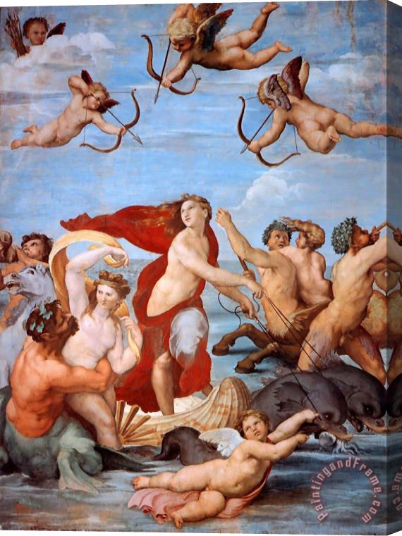 Raphael Triumph Of Galatea Stretched Canvas Painting / Canvas Art