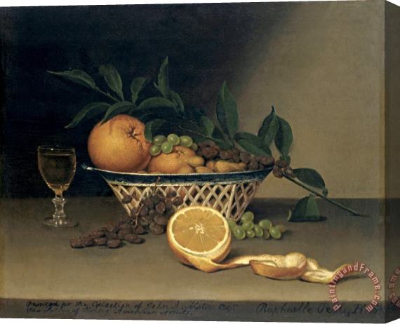 Raphaelle Peale Still Life with Oranges Stretched Canvas Print / Canvas Art
