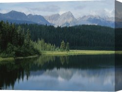 Bellano on Lake Como Canvas Prints - A Beautiful Mountain Scene Reflected in a Peaceful Mountain Lake by Raymond Gehman