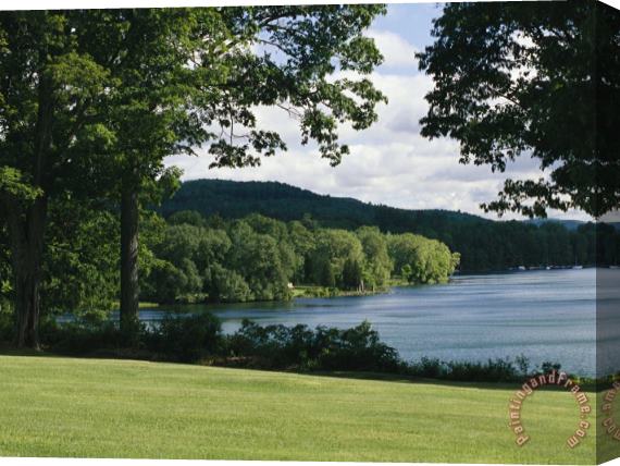 Raymond Gehman A Scenic View of Otsego Lake Near Cooperstown New York Stretched Canvas Print / Canvas Art
