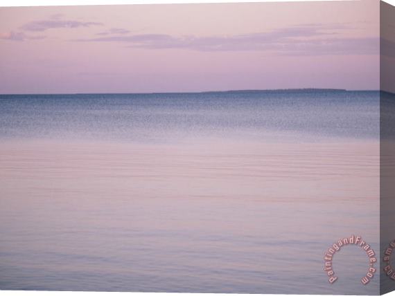 Raymond Gehman A View of Lake Superior And Distant Land Stretched Canvas Print / Canvas Art