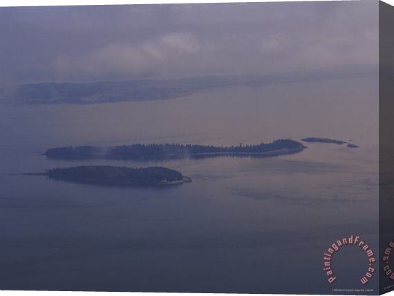 Raymond Gehman An Aerial View of The San Juan Islands Stretched Canvas Painting / Canvas Art