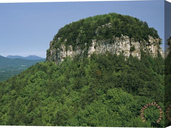 Raymond Gehman Big Pinnacle of Pilot Mountain The Monadnock Rises 1 400 Feet Stretched Canvas Painting / Canvas Art