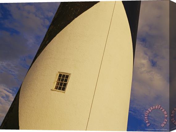 Raymond Gehman Close View And Detail of a Window on The Cape Lookout Lighthouse Stretched Canvas Print / Canvas Art