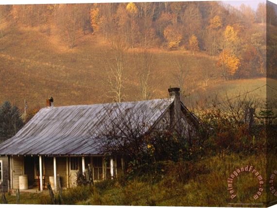 Raymond Gehman Farm House Near Volney Virginia in Central Appalachia Stretched Canvas Painting / Canvas Art