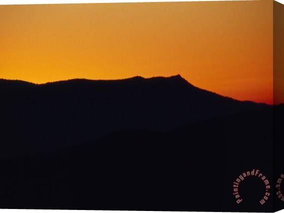 Raymond Gehman Mountain Ridges at Sunset Stretched Canvas Painting / Canvas Art