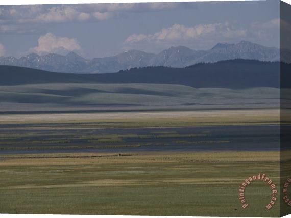 Raymond Gehman Scenic View of Red Rocks National Wildlife Refuge Montana Stretched Canvas Print / Canvas Art