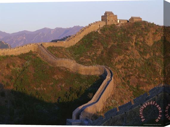 Raymond Gehman The Jinshaling Section of The Great Wall at The Beijing Hebei Border Stretched Canvas Print / Canvas Art