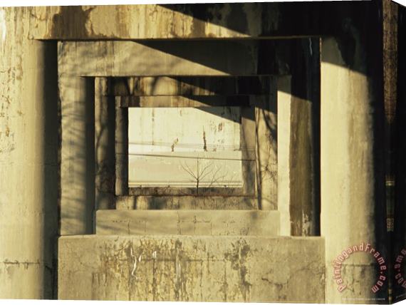 Raymond Gehman The Underneath Side of The James River Bridge Stretched Canvas Print / Canvas Art